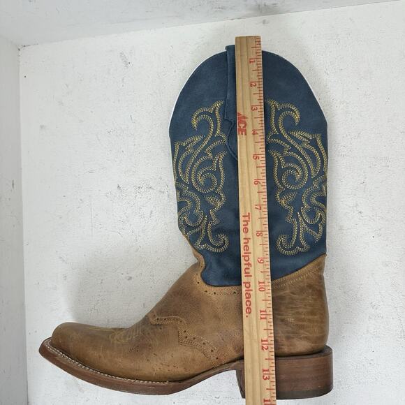J.B. Dillon Reserve Windmark Brown Leather Western Cowboy Boot Men’s Size 8D main image 9